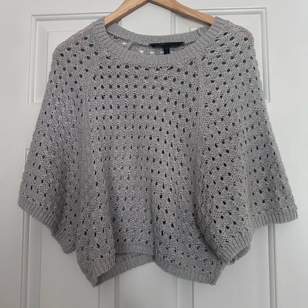 Gray Knit Women's Sweater